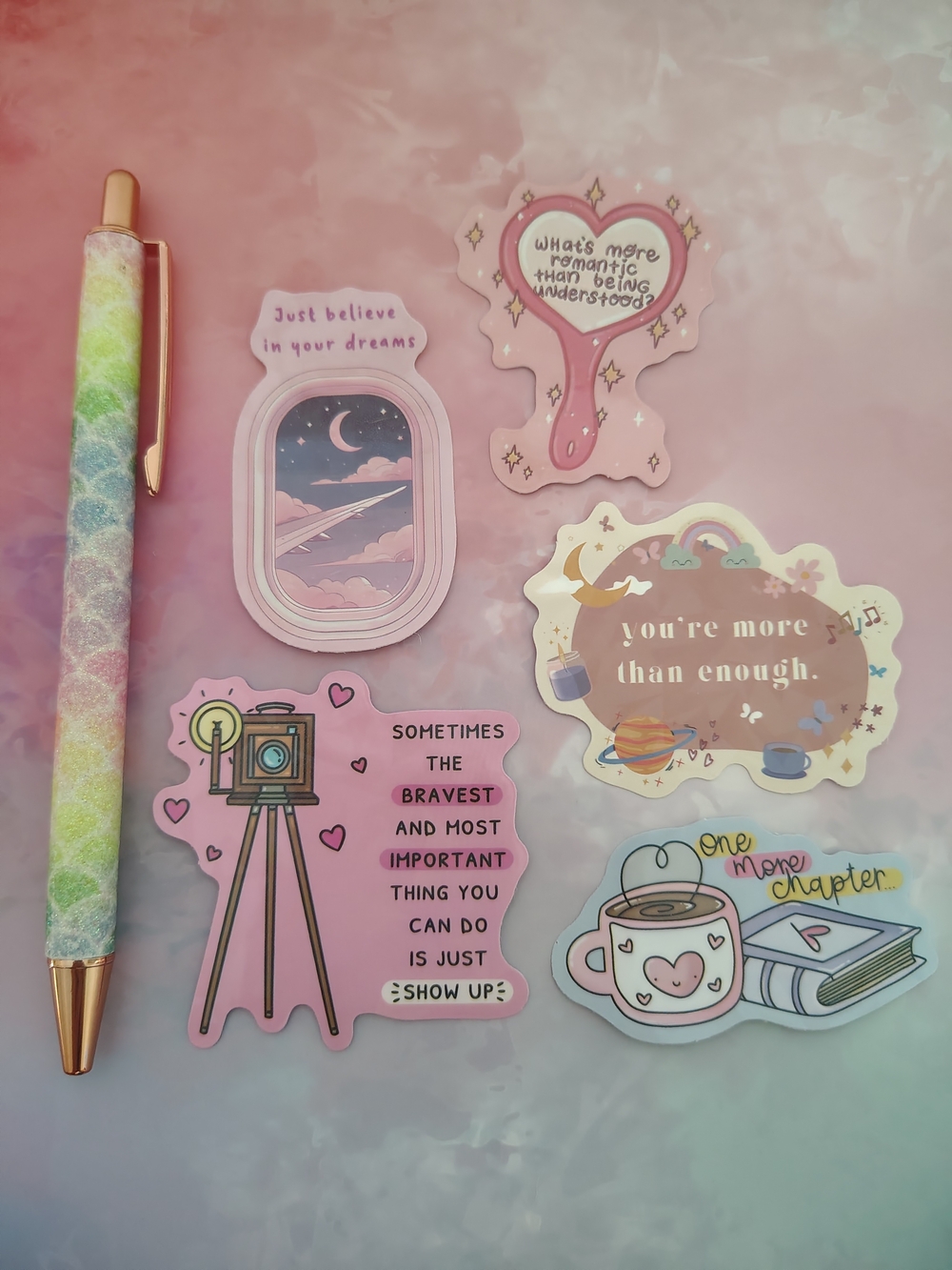 🪅Positive Mental Health Stickers Mix 5 Pieces- Set 5🪅